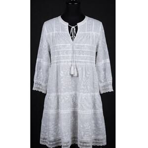 Lola Australia Off White Dress Size Small Ladies V Neckline